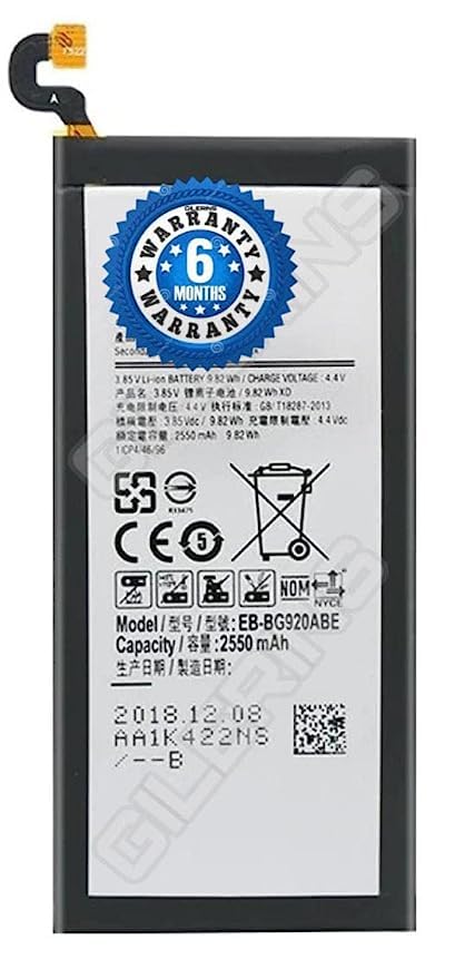 Image of Original EB-BG920ABE Battery for Samsung Galaxy S6 G9200 G920F G920I Battery with 6 Month Warranty*** (Original Battery 268)