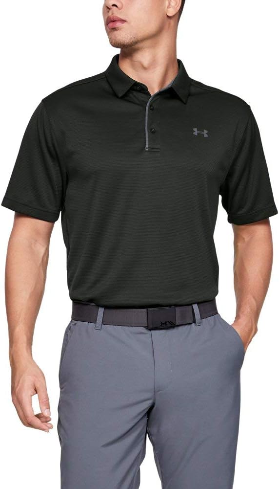 Under Armour Men's Tech Golf Polo Small Baroque Green (310)/Pitch Gray