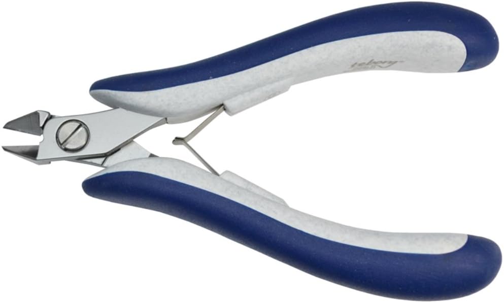 Grobet USA Swiss made Teborg Side Cutter Plier, Small Tapered Head, Full-Flush, 5"