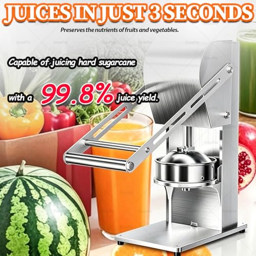 Exprimidor manual de acero inoxidable duradero y compacto para barras de cafetería 7