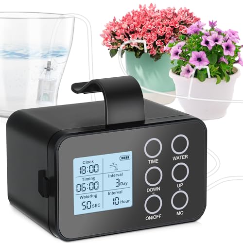 Automatische Bewässerung Indoor, Tipkook Selbstbewässerungssystem, Programmierbarer Wassertimer, Intelligente Feuchtigkeitserkennu, Automatisches Tropfbewässerungskit für Zimmerpflanzen, Topfpflanzen Automatische Bewässerung Indoor, Tipkook Selbstbewässerungssystem, Programmierbarer Wassertimer, Intelligente Feuchtigkeitserkennu, Automatisches Tropfbewässerungskit für Zimmerpflanzen, Topfpflanzen