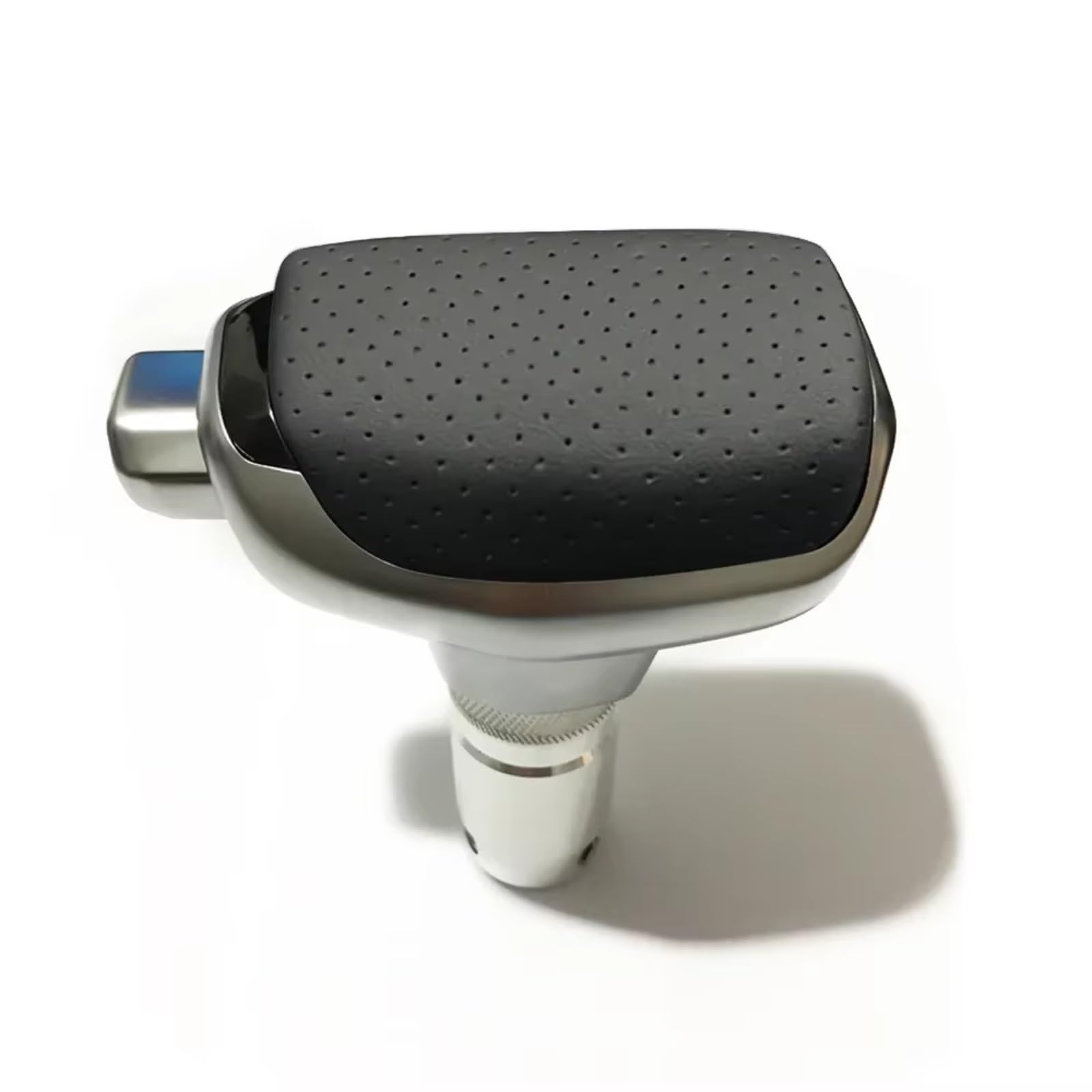 Hillar Perforated Leather Car Gear Stick Knob For Hyundai For Elantra Ix25 Ix35 For Santa Fe For Sonata Car Gear Shift Knob Handle(Perforated Leather)