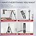 FreeSea 72 inch Camera Tripod,Transverse Center Column Aluminium DSLR Tripod with 360 Degree Ball Head 15kg Load Capacity,Quick Release Plate,Detachable Monopod