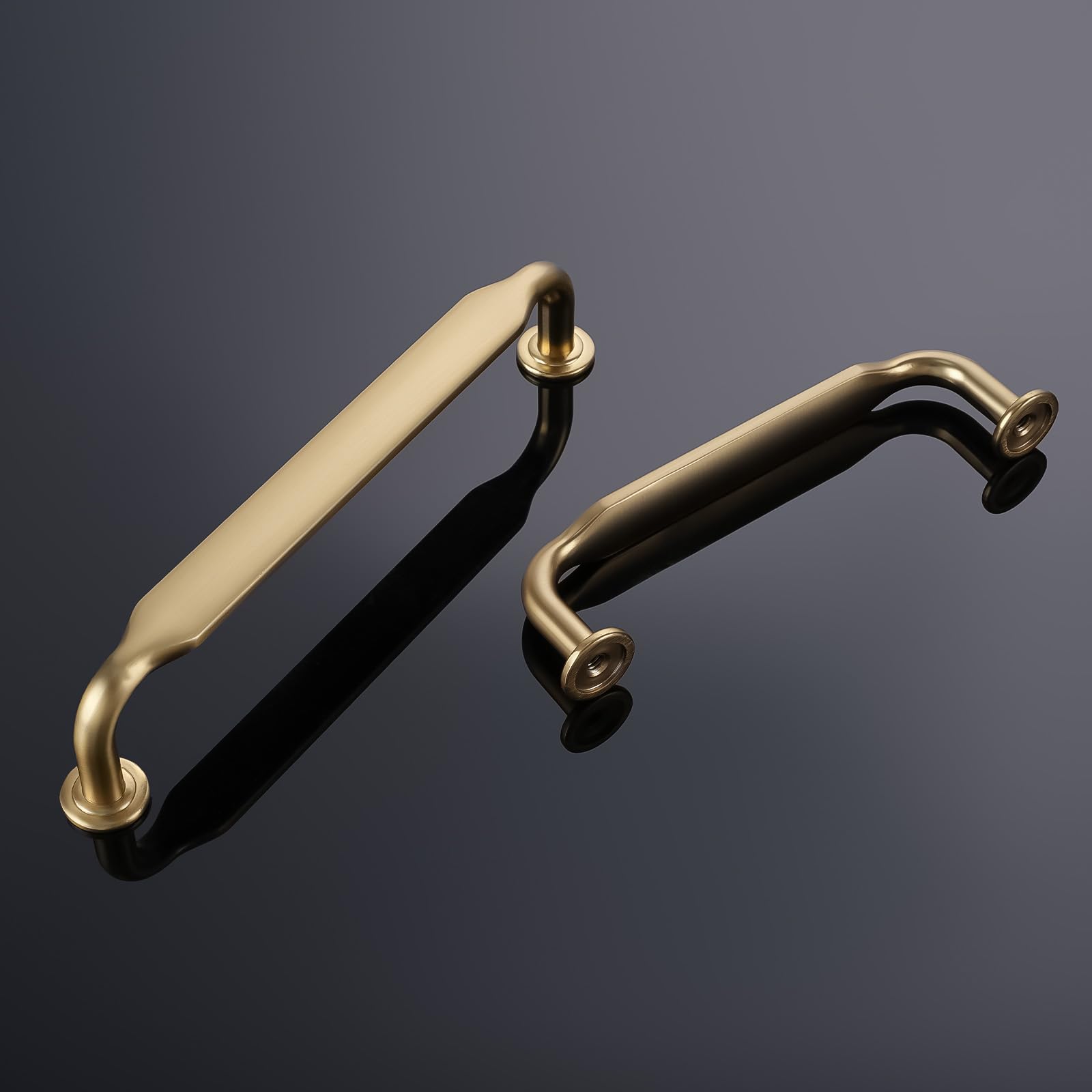 GY1818-CB96-10 - Paquete de 10 tiradores de gabinete de 3-3/4 pulgadas (96 mm), color bronce champán, accesorios de cocina