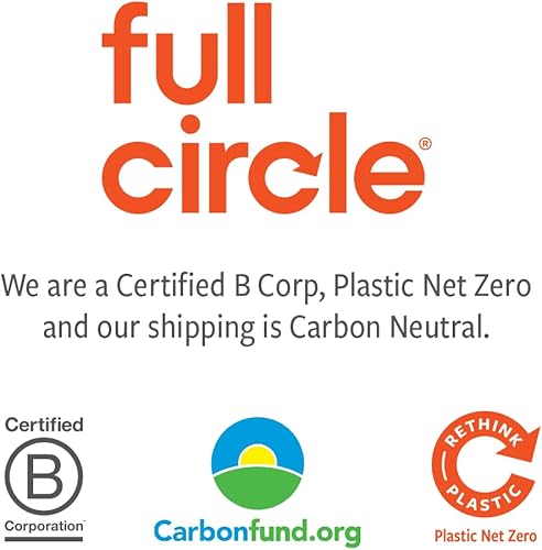 Miniatura 6 de Full Circle Wipe Out - Escobilla de ducha giratoria con gancho para colgar, 2 piezas, color blanco