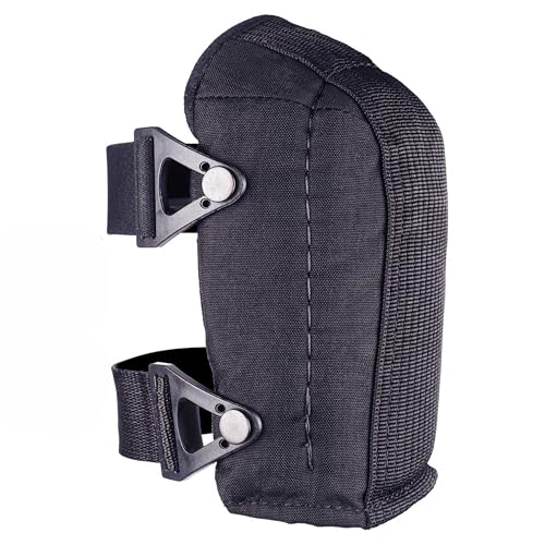 Image of ALTA 56213 AltaGUARD Gel Insert Knee Protector Pad, Black Cordura Nylon Fabric, AltaLOK Fastening, Capless | Durable Cordura Nylon Cover, Dual strapping system or Neoprene single strap fastener, AltaLok Fastening