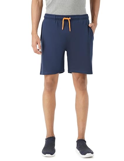 Men's Breathable Gym Shorts with Elasticated Waistband & Drawstring -Fashion Print, Side Pockets, Dry Tech, Anti-Odor, Lightweight, Soft Seams