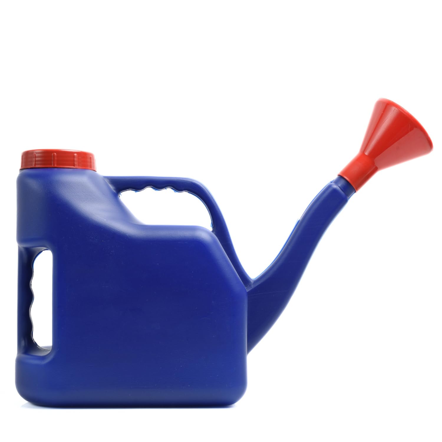 Plastic Watering Can Garden Plants Flower Outdoor Indoor Dark Blue with Screw-On Lid, Strong, Detachable Head, Long Neck, Spill-Free Transport, Irrigation (5L)