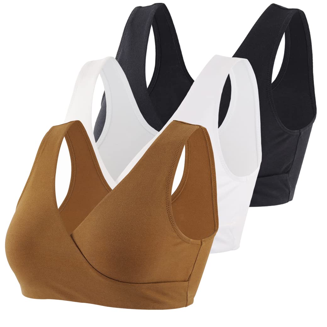 COLOMI Reggiseno Premaman Allattamento Reggiseno Allattamento in Cotone Senza Fili