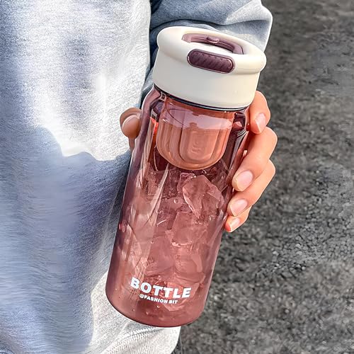 Image of THE VENTI SHOTAY Classic Unbreakable Water Bottle with Sipper BPA Free, Leak-Proof Water Bottle Ideal for Office, Sports, School, Gym (700ML-Brown)