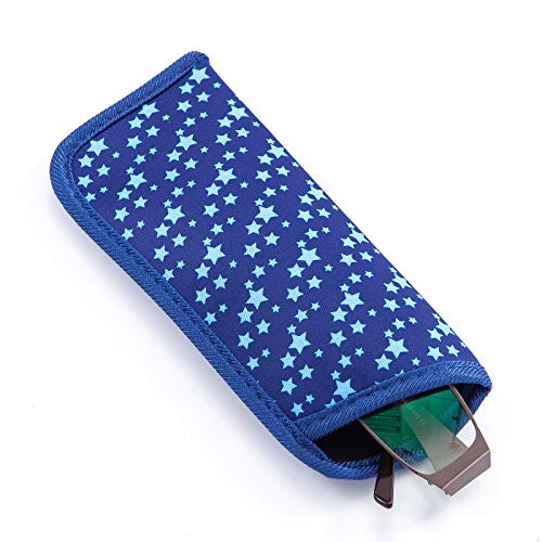 Image of TRIUMPH VISION 3 Pack Reading Glasses Pouch Soft Case Eyeglass Sleeve Slim | Alternative to Bulky Case in bag, Lightweight Lined Padded Protect Optical lens Slip in, Cute Pattern Portable for Daily Use