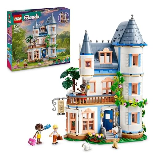 LEGO Friends Castle Bed and Breakfast Hotel Playset, Building Toy for 12 Plus Year Old Kids, with 4 Mini-Dolls, a Dog Figure and Accessories, Gift Idea for Girls, Boys and Teens 42638
