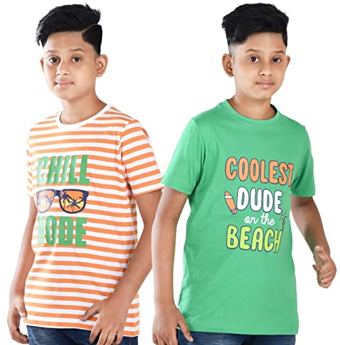 Image of Clothe Funn Boys T-Shirts Round Neck (Pack of 2)