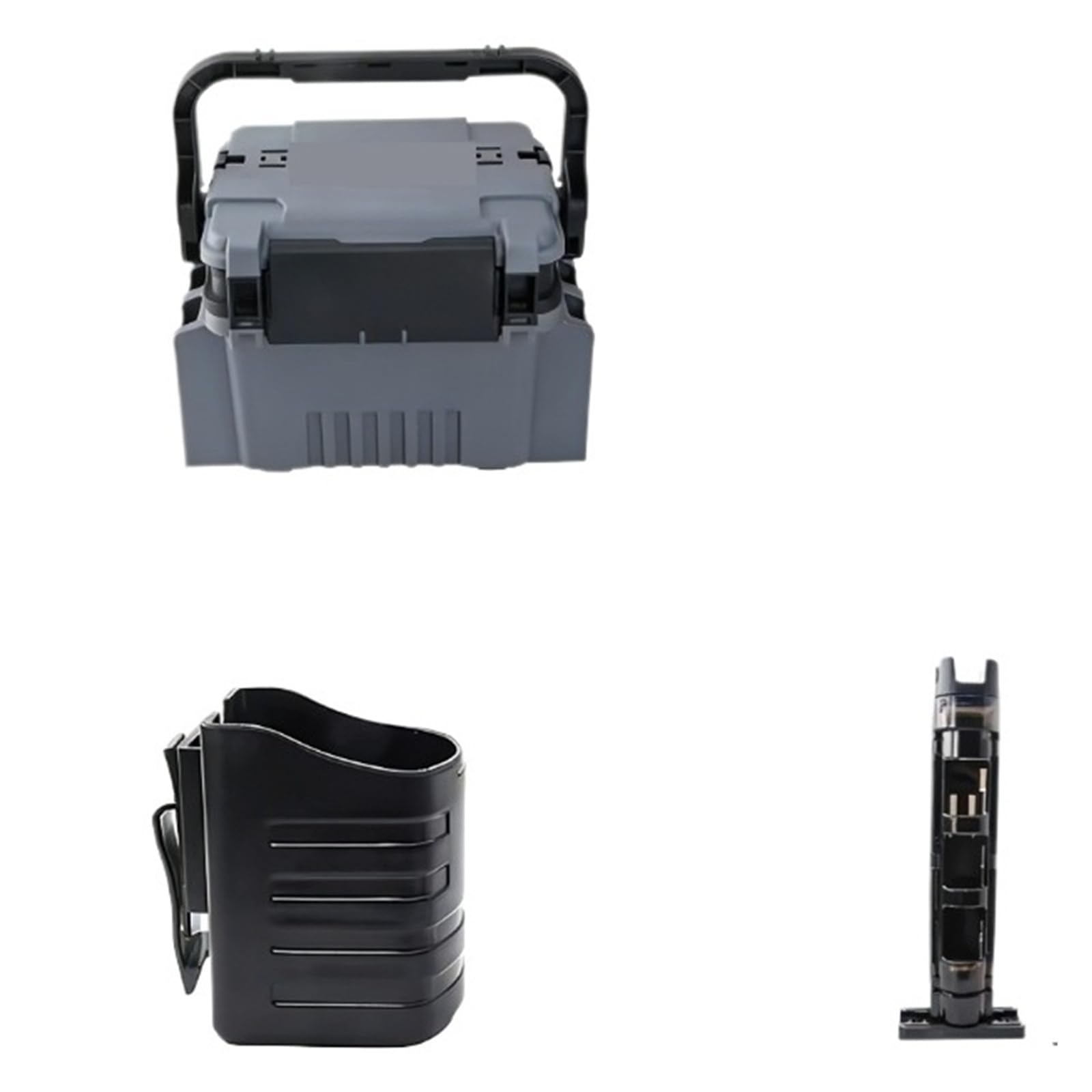 Large Fishing Box Organizer Multi-function Lure Live Fish Bucket Thickening Storage Accessories Tackle Pesca(Grey S)