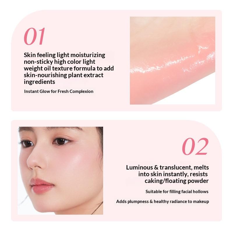 Foreverkey Dual-Color Cream Blush Highlighter Palette
