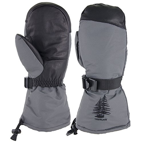 SnowStoppers Ridge Mitt - Extra Warm - Triple Insulated Men's Ski Mittens from Treeline (Small)