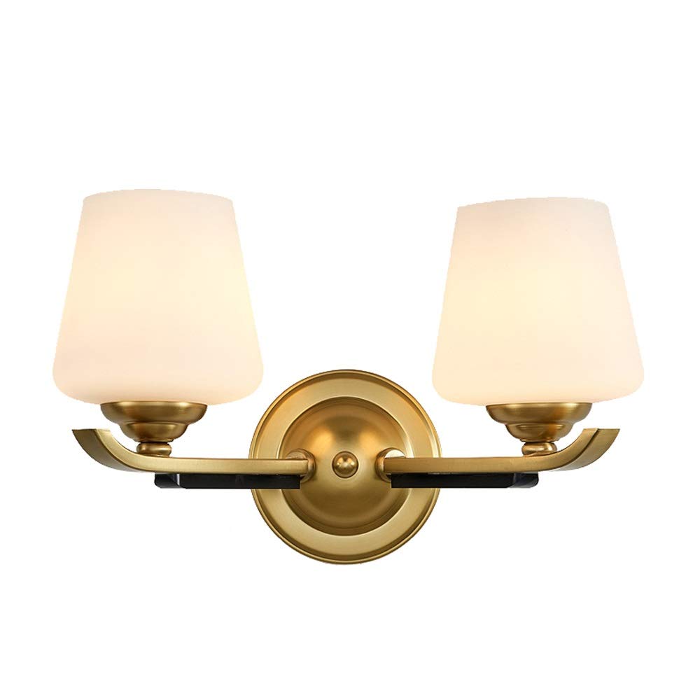 HPTHLY Wall Mounted Light Indoor E27 Brass Wall Lighting Fixtures Chrome Blow-Molded Glass Sconce Lamp Lights For Living Room Kitchen Bedroom Bedside Hallway