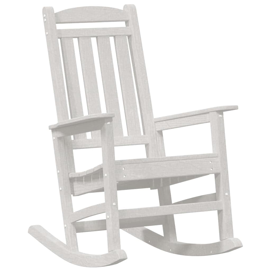 vidaXL Garden Rocking Chair White HDPE