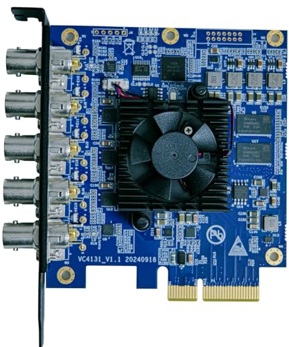 AVMATRIX VP51 5-Channel SDI PCIE Capture & Playback Card; 1-CH SDI Input, 1-CH SDI Output and 3-CH SDI Input/Output (I/O); HD Video Output Up to 1080p60; Compatible with Windows, Linux Systems