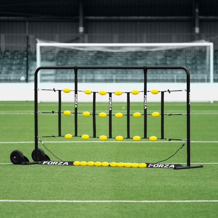FORZA Mini GK Deflector de pelota | Ayuda de entrenamiento de portero personalizable con opciones de actualización premium para ejercicios versátiles, bolsa de transporte incluida (sin ruedas, rampa)