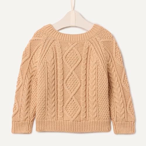 Image of Amazon Essentials x Sofia Grainge Unisex Toddlers and Babies' Cable Knit Cotton Fisherman Cardigan Sweater