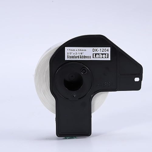 Miniatura 2 de Label KINGDOM Compatible con Brother DK-1204 (0.66 x 2.1 pulgadas) Etiqueta troquelada para QL-800, papel blanco multipropósitodirección de retorno