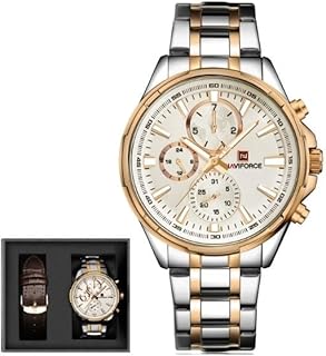 Naviforce 9089 - Rose Gold case/W SET band/W SET dial