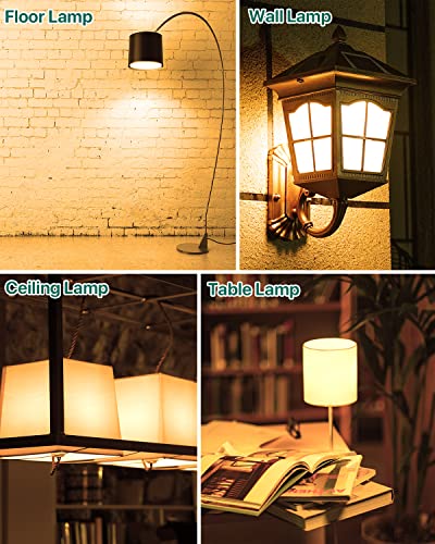 Image of A19 E26 LED Bulbs, 60W Eqv, 9W, 2700K, Non-Dimmable, 6 Pack | 900 Lumen, Warm White Light, Ideal for Bedroom, Living Room Lighting