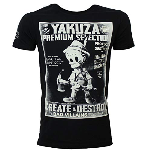 Yakuza Premium 2801 - Camiseta para hombre, color negro Negro
 XXL