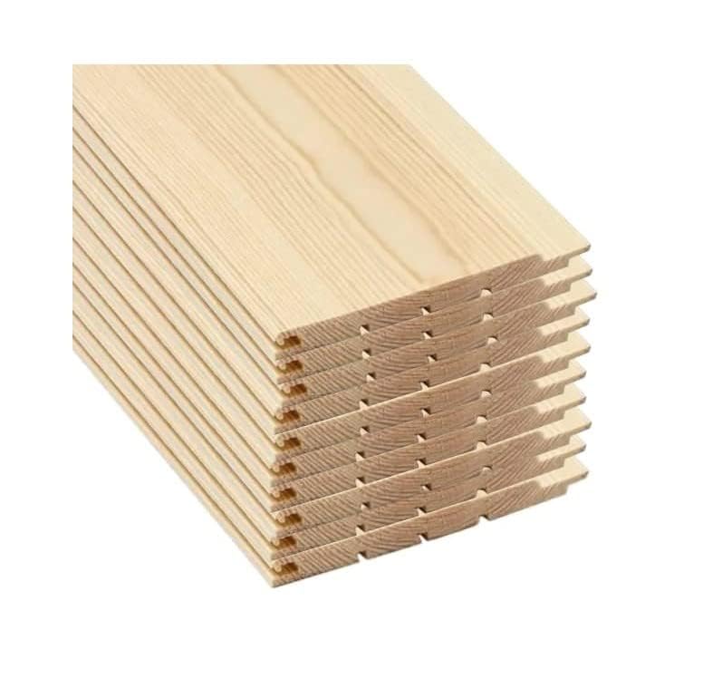 Perline di Legno in Abete da 10 pezzi di spessore 10mm di larghezza 12 cm x lunghezza 200cm