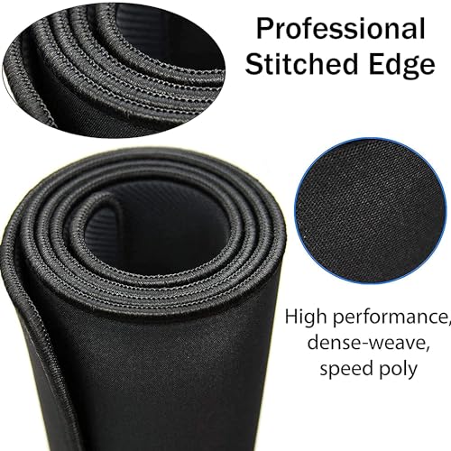 Image of MATSON Extra Large Mouse Pad Gaming Mouse Pad, Extended Large Desk mat, Mousepad for Laptop, Mouse Pads for PC Keyboard with Non-Slip Rubber Base Black with Black Border (70 X 30 cm)