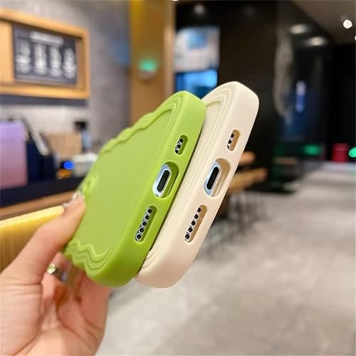 Miniatura 8 de Funda para Samsung Galaxy A13 4G, Galaxy A13 4G, sólida y linda forma de marco de onda rizada a prueba de golpes, funda protectora de silicona suave