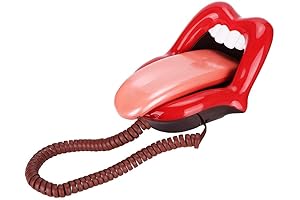 Red Mouth Telephone Retro 2000s Flip Phone Prop