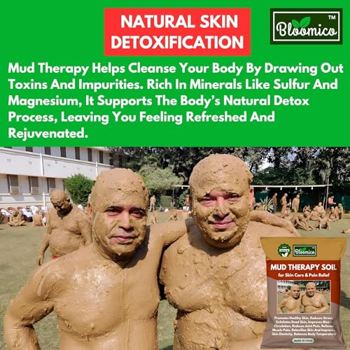 Bloomico Mud Therapy Sand for Mud Baths & Skin Wellness - 250 gm | Therapeutic Mud for Healing, Relaxation, Rejuvenation & Moisturizing - (250gm)