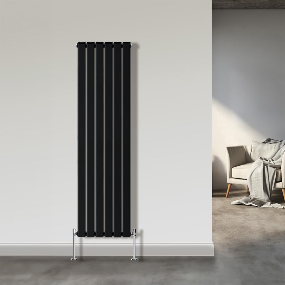 Rinse Bathrooms Vertical Radiators 1800x408mm Flat Panel Column Designer Radiator Anthracite Single Radiators Central Heating~5063021775772 04c Mp - View #6