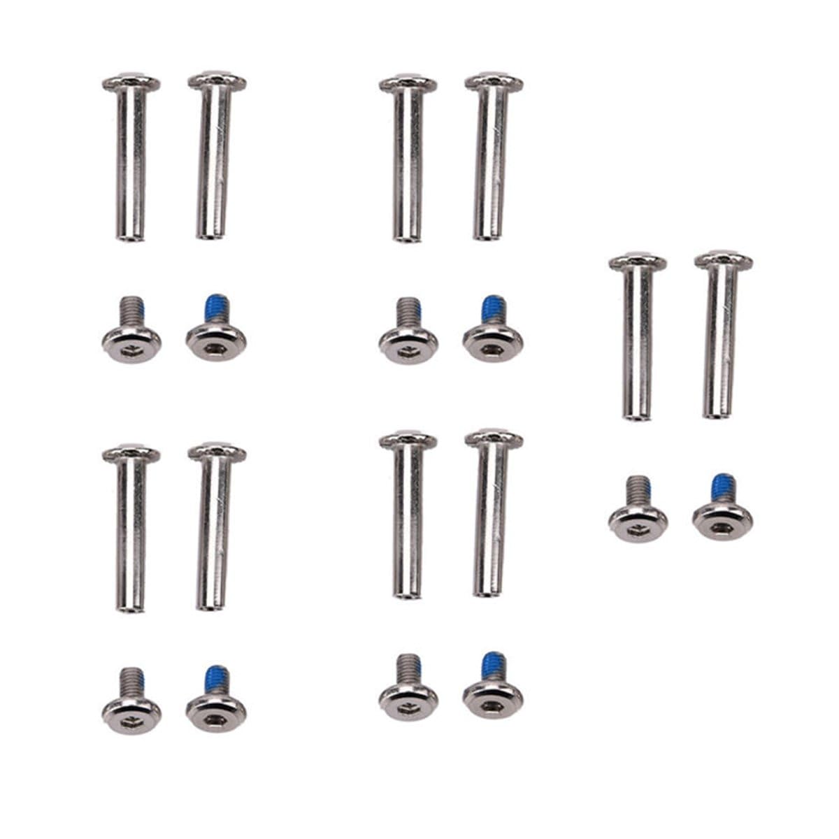 Zoofen 10 pcs Inline Skate Replacement Bearings Skating Screws OD 6mm Roller Blades Replacement Skate Wheel Axles（30mm）