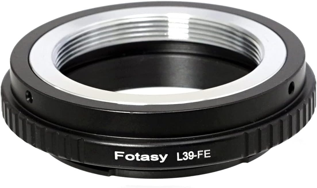 Fotasy Adjustable Leica M39 / L39 / LTM/ 39MM Screw Mount Lens to Sony E-Mount Camera Adapter, fits Sony a6500 a6300 a6000 a5100 a5000 a3500 a3000