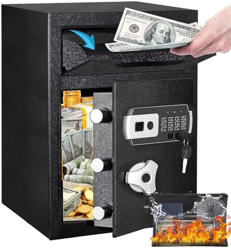 Kaer 2.6 Cub Depository Drop Safe - Fireproof Safe For Business & Home - View #7