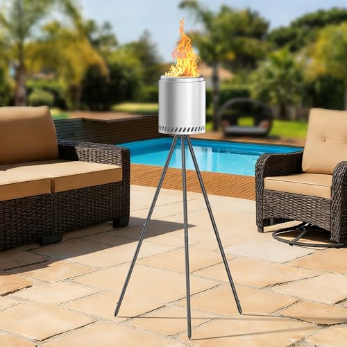 Melo Garten Rauchfreie Feuerschale Outdoor Tragbarer...