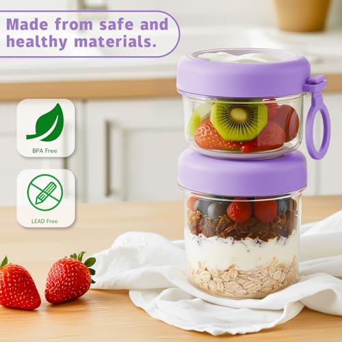 26oz Leakproof Yogurt Cup with Foldable Spoon, Now $8.99 - Image 4