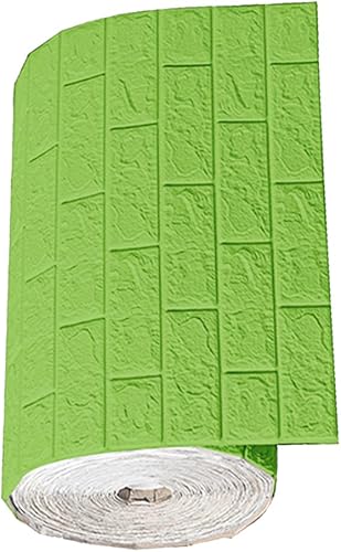 Miniatura 2 de 27.6 x 39.4 pulgadas de ladrillo sintético para despegar y pegar, panel de pared suave e impermeable para decoración de habitación del hogar, color