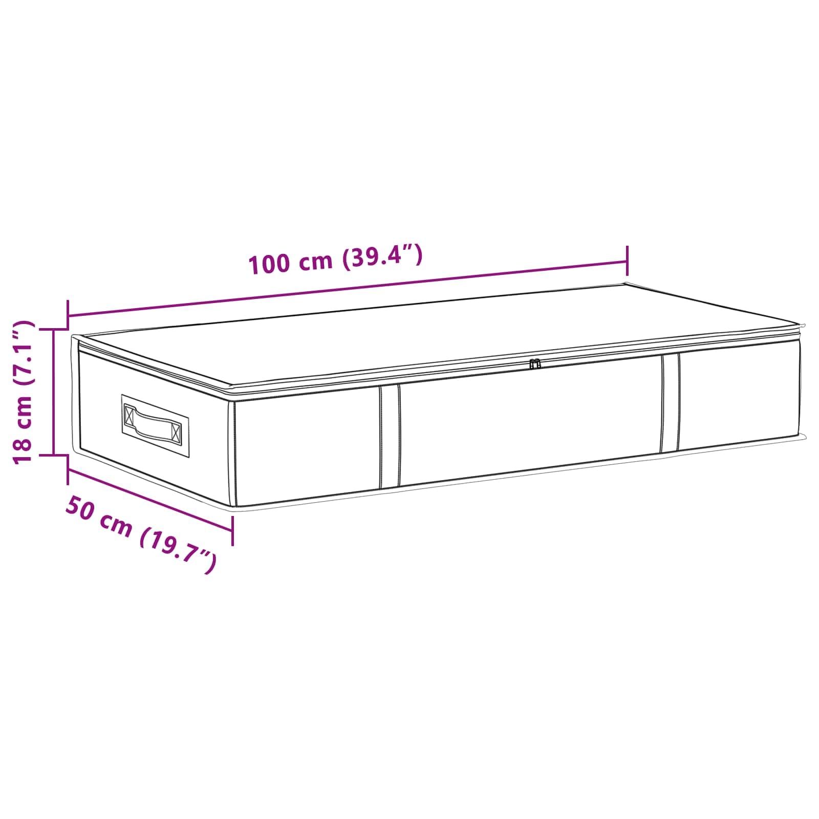 Contenitore grigio in tessuto non tessuto con finestra superiore trasparente, 100 x 50 x 18 cm, pieghevole, per vestiti, armadio, ufficio, cucina, bagno, salvaspazio, aiuto per l'ordine
