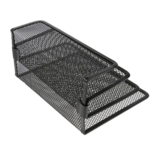 Support métallique compact range-documents mini et tri-lettres de table
