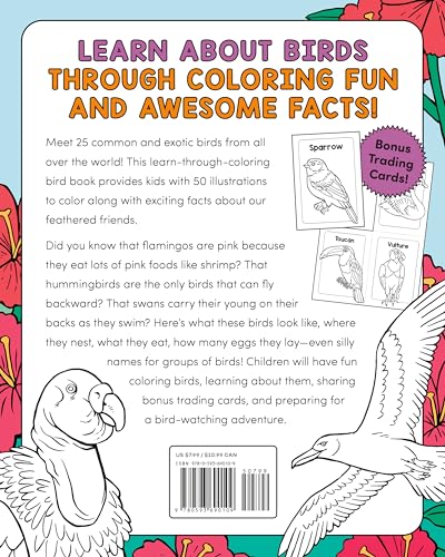 Bird Book for Kids: Coloring Fun and Awesome Facts (A Did You Know? Coloring Book) - Image 2