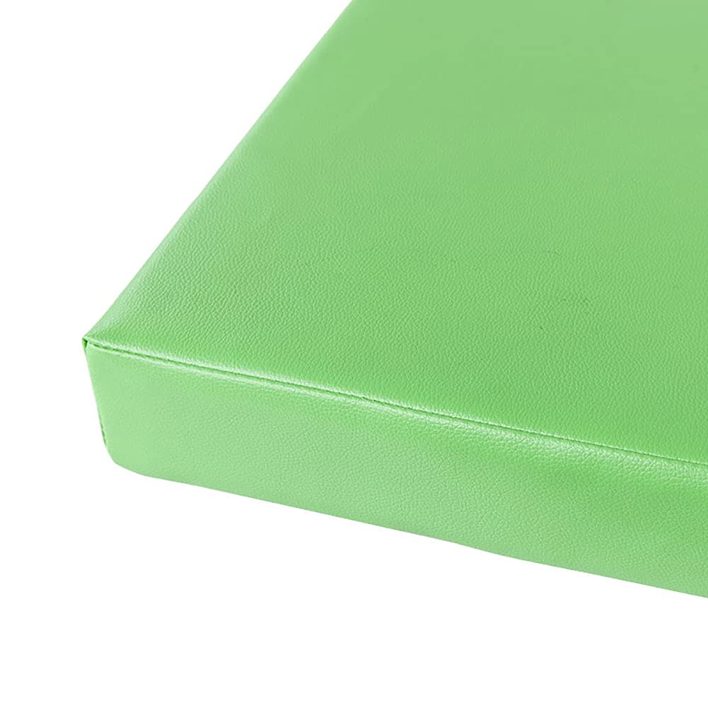 Premium Custom Faux Leather Seat Cushion,Thicken Breathable Long Stool Chair Cushion Bench Cushion Chair Pads Sofa Cushion-Light green 150x35x5cm(59x14x2inch) โ image 1
