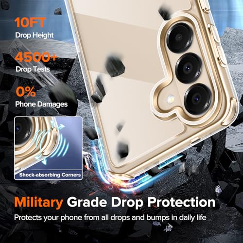 Image of ivoler 3-in-1 Case for Samsung Galaxy S26 5G 6.3 inch, Gold