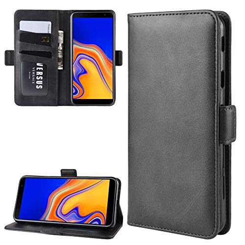 ZAORUN Cubiertas Protectoras de Cellphone Estuche Horizontal de Cuero con Hebilla magnética de Doble Lado Compatible for Galaxy J4 / J4 Core, con Soporte y Ranuras Compatible for Tarjetas y Billetera
