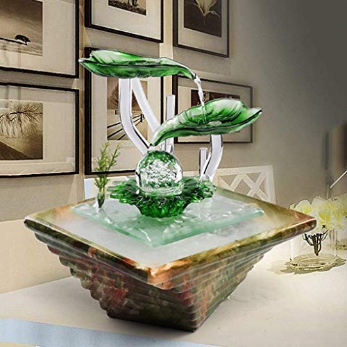 Innenbrunnen Moderner Minimalistischer Keramik-Tischbrunnen Innenbefeuchter Desktop-Aquarium Home Decoration Geschenk Innenentspannung Desktop-Brunnen (Farbe: B) - Image 8