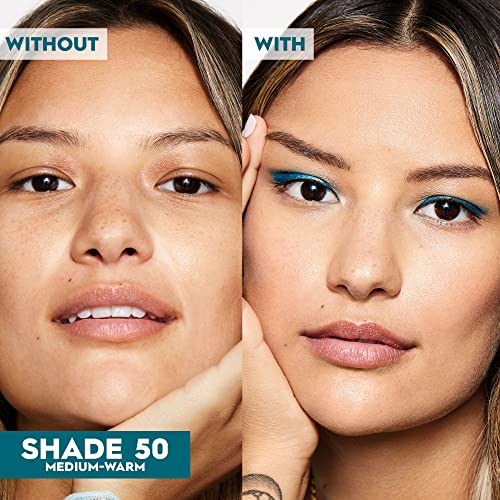 Urban Decay Hydromaniac Tinted Moisturizer - Dewy Medium Coverage Foundation - 24Hr Hydration - With Kombucha Filtrate + Marula Oil - Lightweight Healthy Glow – Vegan - 50 Medium Warm - 1.1 Fl. Oz #TOP1