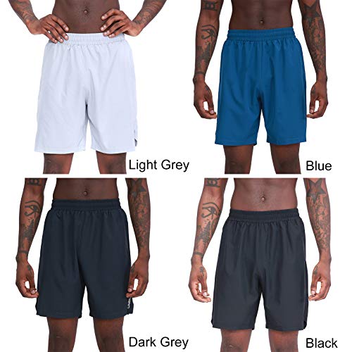 Ajcoflt Calções esportivos masculinos com cintura elástica bolsos laterais com fenda e corredores re